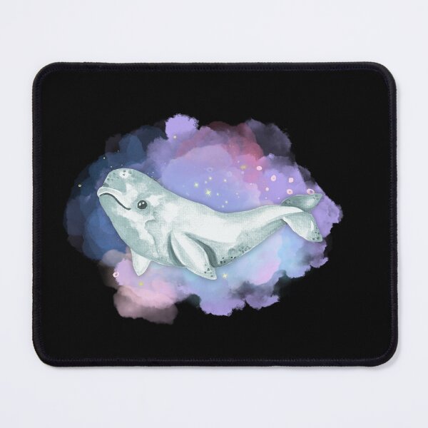 Item preview, Grey Beluga Whale Watercolor Illustration designed and sold by kuremureDesign.