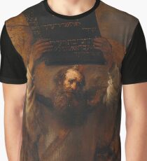 Moses With The Ten Commandments Graphic T-Shirt