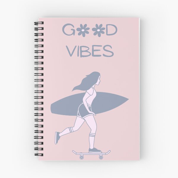 Item preview, Woman Skating - Good Vibes - Surf Skate designed and sold by Shaka-Surf-Tees.