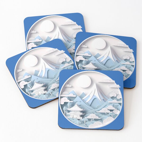 Item preview, Japanese landscape papercut 2 designed and sold by WalterGomes.