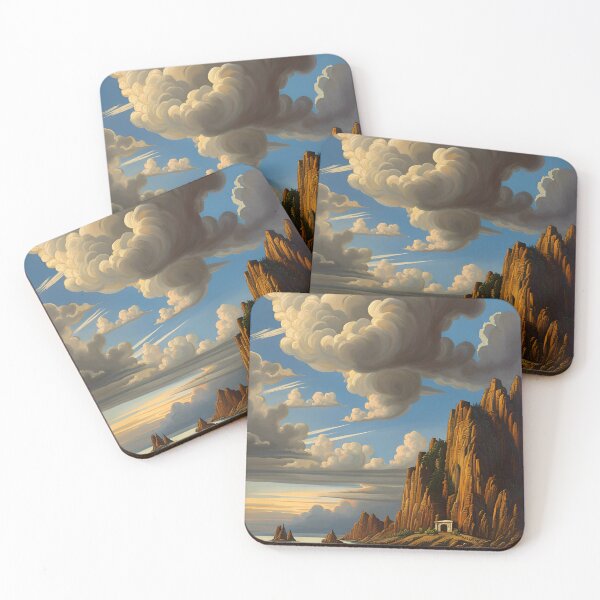 Item preview, Dramatic Clouds Cliffs and Shoreline, Ai Generated Art  designed and sold by ACC .