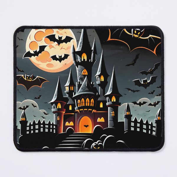 Item preview, Dark Halloween Haunted Castle Vector designed and sold by CreatureHouse95.