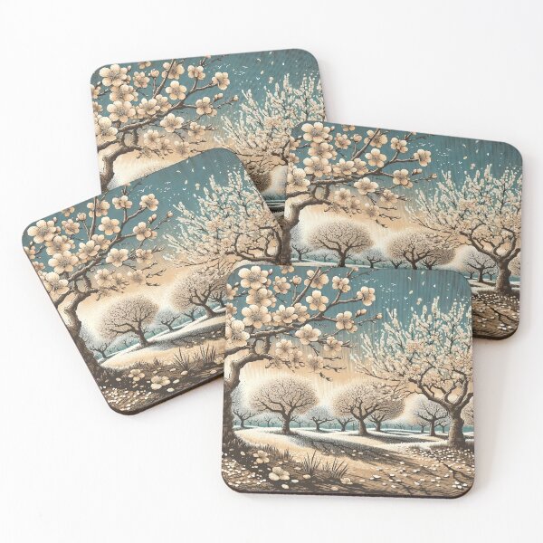 Item preview, Enchanted Paths Amidst Blossom Rains designed and sold by PictorialWhimsy.