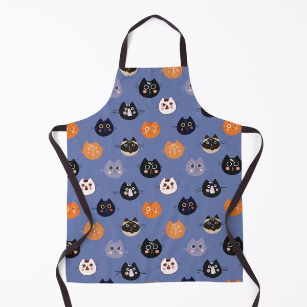 Item preview, Cat Faces Pattern designed and sold by Stephanie McRae.