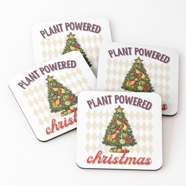 Item preview, Plant Powered Christmas, Vegan Green Chirtsmas Design designed and sold by AryaSubramanian.