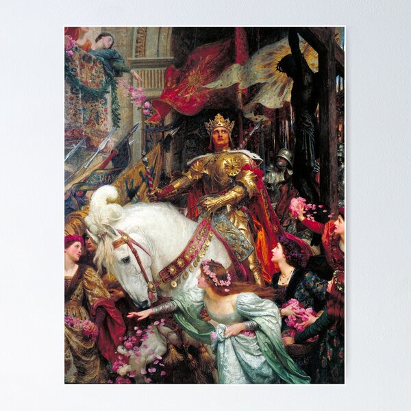 Item preview, The Two Crowns - Sir Frank Dicksee designed and sold by forgottenbeauty.
