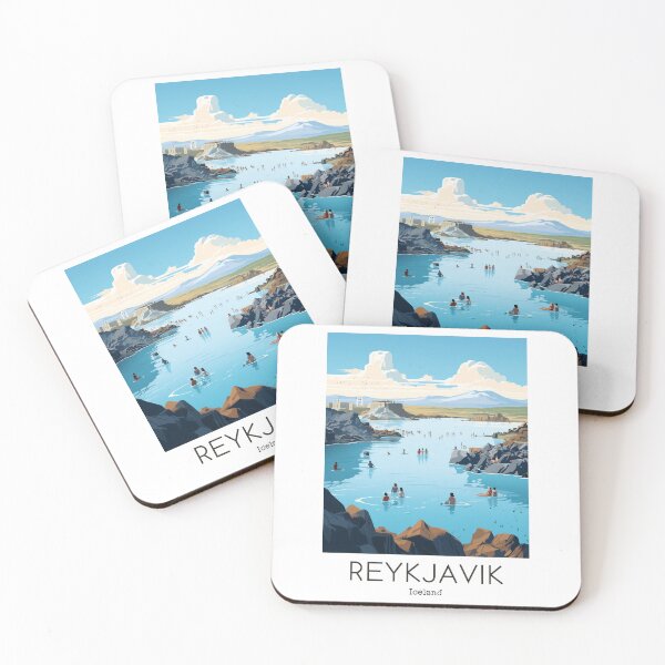 Item preview, A Vintage Travel Illustration of Reykjavik - Iceland  designed and sold by GoodOldVintage.