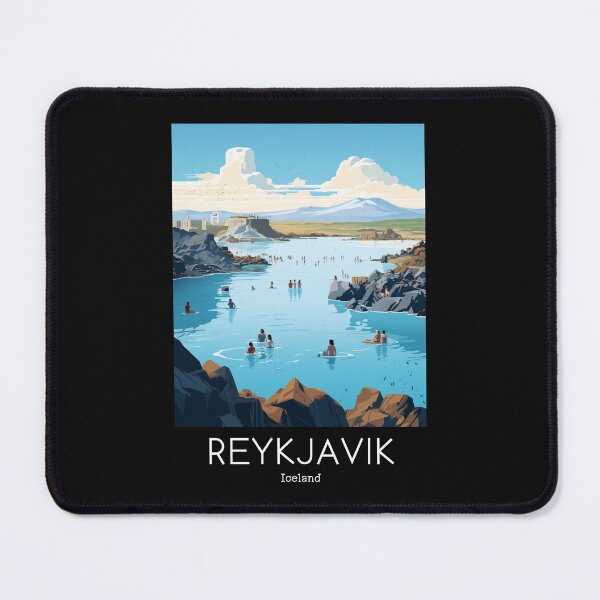 Item preview, A Vintage Travel Illustration of Reykjavik - Iceland  designed and sold by GoodOldVintage.