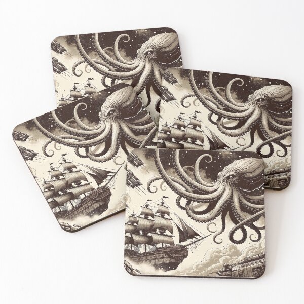 Item preview, Octo-Mystique: Shipwreck in Starlit Seas designed and sold by PictorialWhimsy.