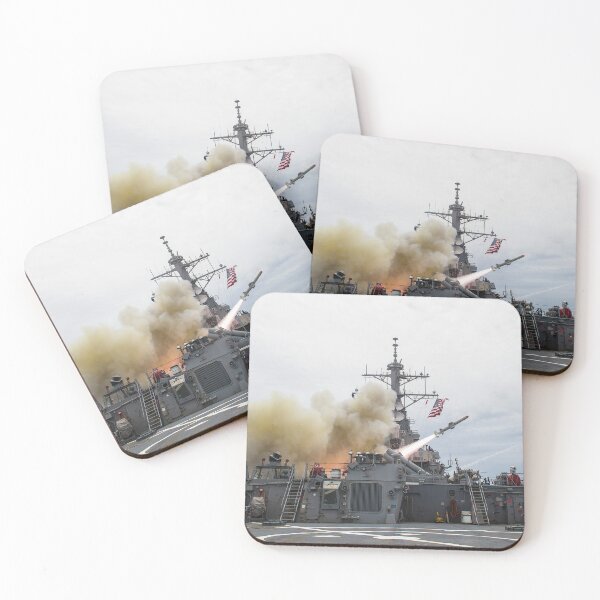 Item preview, STK109003M-USS Stethem fires a Harpoon missile. designed and sold by StocktrekImages.