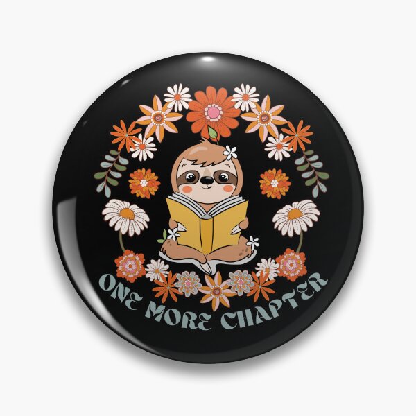 Item preview, Bookish Book Lovers Smart Sloth Reading One More Chapter designed and sold by SchlossInspire.
