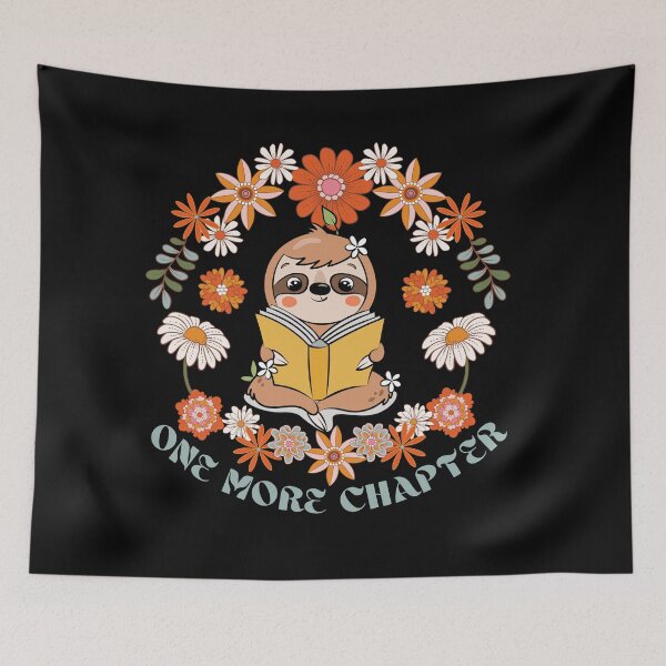 Item preview, Bookish Book Lovers Smart Sloth Reading One More Chapter designed and sold by SchlossInspire.