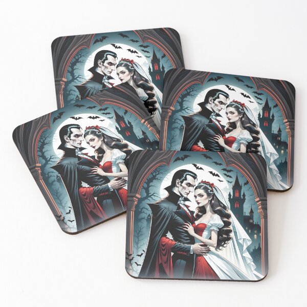 Item preview, Dracula and His Bride - Romantic Halloween designed and sold by CreatureHouse95.