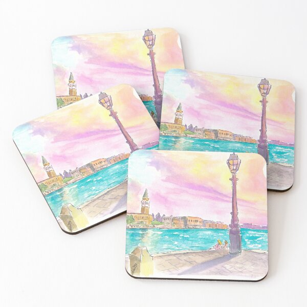 Item preview, Venezia Punta della Dogana lonely Morning with St Marks View designed and sold by artshop77.