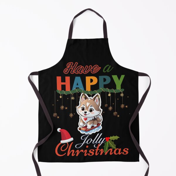 Item preview, Happy Jolly Christmas Sled Husky designed and sold by Journey-North.