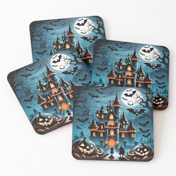 Item preview, Dark Halloween Wizard Castle Vector designed and sold by CreatureHouse95.