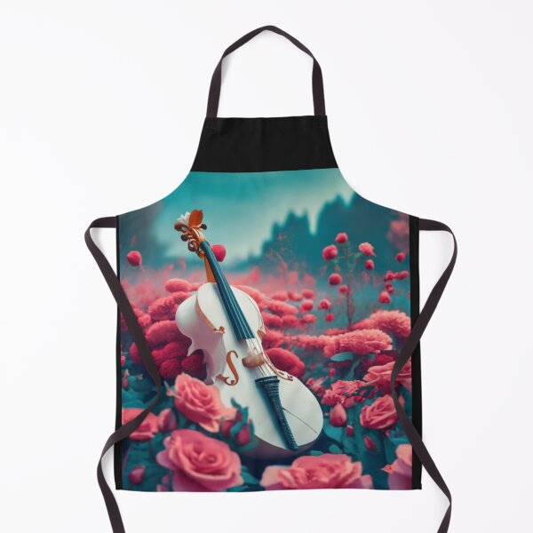 Artikelvorschau, Weiße Geige auf Blumenwiese entworfen und verkauft von Mas-Fashion-Cr.