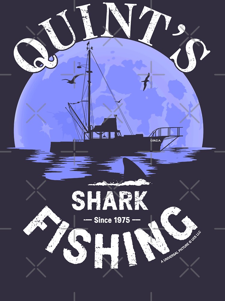 Jaws - Quint’s Shark Fishing (Bay Harbor Skull Moon) | Essential T-Shirt