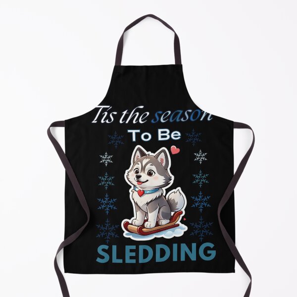 Item preview, Tis the Season to be Sledding Husky designed and sold by Journey-North.