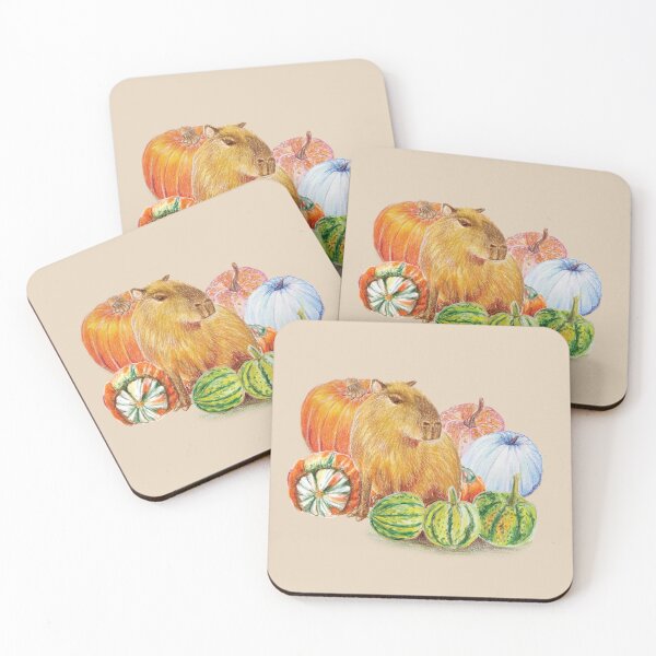Item preview, Capybara’s pumpkins III designed and sold by umasharda.