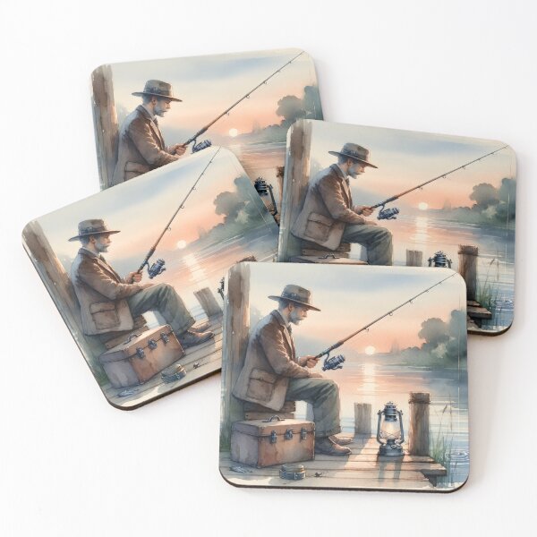 Item preview, Vintage Fishing at the Dock Design designed and sold by TeesNthese.