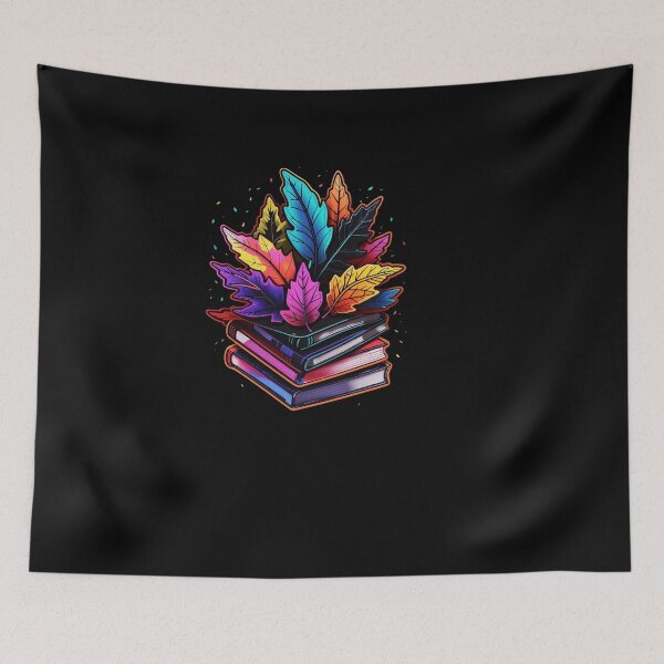 Item preview, Book Aesthetic, Open Book With Autumn Leaves designed and sold by Desfix.