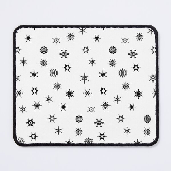 Item preview, Geometric snowflakes in black designed and sold by blursbyai.