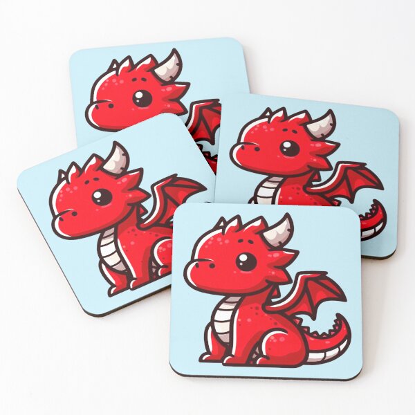 Item preview, Cute Little Red Dragon designed and sold by Covo Studio.