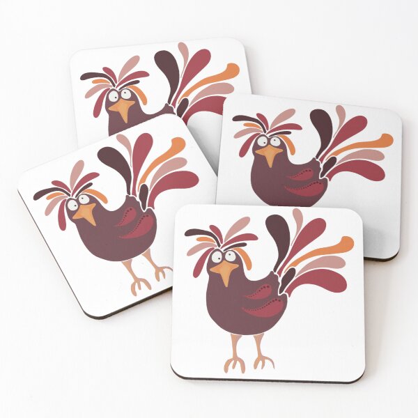 Item preview, Funny chicken legs chicken artwork maroon designed and sold by SurfPixieArt.