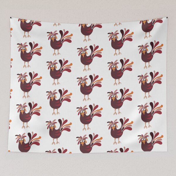 Item preview, Funny chicken legs chicken artwork maroon designed and sold by SurfPixieArt.