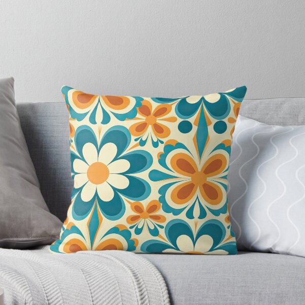 Item preview, 70s Inspired Floral Pattern designed and sold by Lily-and-Lyle.