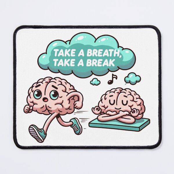 Item preview, Take a Breath Meditation Brain designed and sold by Nadiya Pavlov.