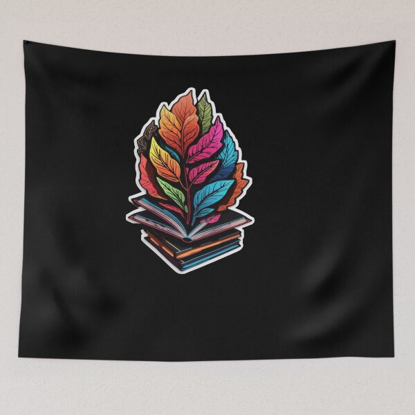 Item preview, Book Aesthetic, Open Book With Autumn Leaves designed and sold by Desfix.