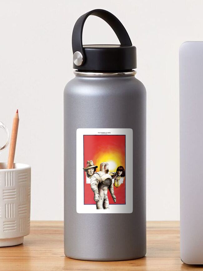 Thumbnail 1 of 3, Sticker, The 4th Doctor and the Pyramids of Mars designed and sold by HseAchilleos.