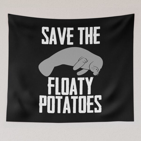 Item preview, Save The Floaty Potatoes Manatee Shirt  designed and sold by CreativeStrike.