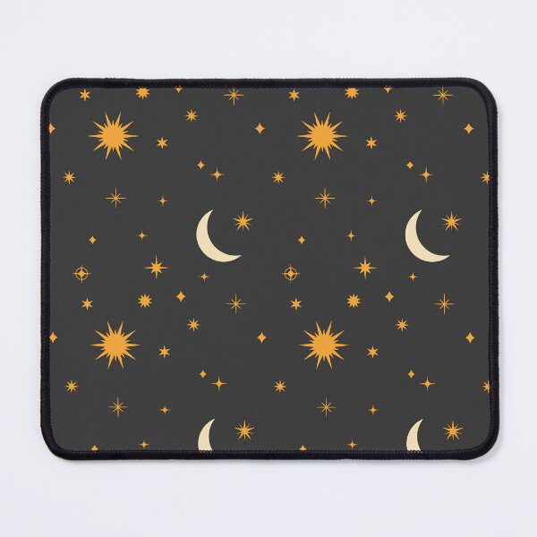 Item preview, Retro Celestial Pattern 01 - Black designed and sold by Megs Lang.