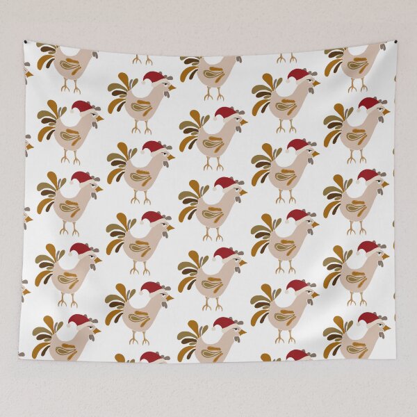 Item preview, Funny Christmas chicken legs chicken artwork designed and sold by SurfPixieArt.