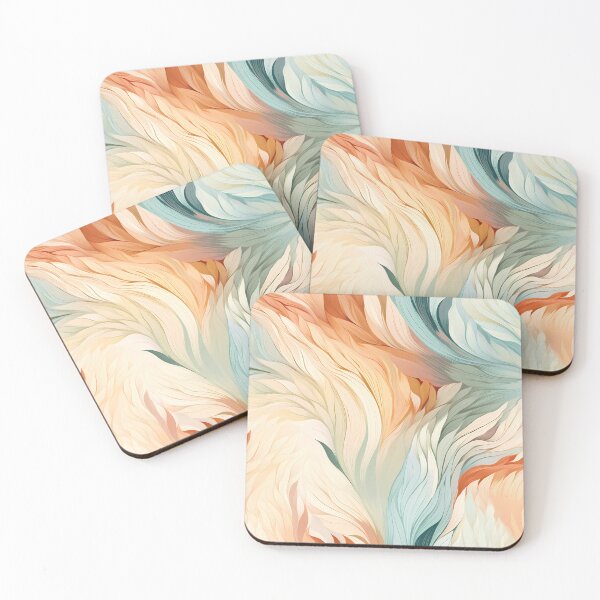 Item preview, Soft blue and peach fur texture designed and sold by the99thstudio.