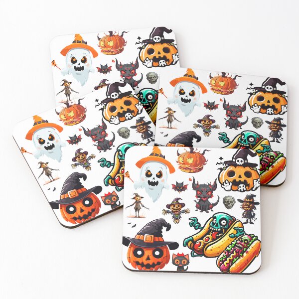Item preview, El gran mundo Halloween, con calabazas, espantapájaros, fantasmas, murciélagos  y zombis designed and sold by AlejaJorgeShop.