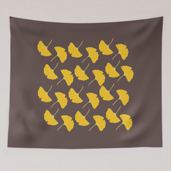 Item preview, Autumn Fall Yellow Ginkgo Leaves Pattern designed and sold by EspyDesignCo.