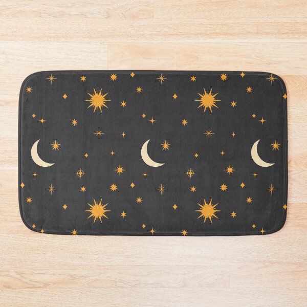 Item preview, Retro Celestial Pattern 01 - Black designed and sold by Megs Lang.