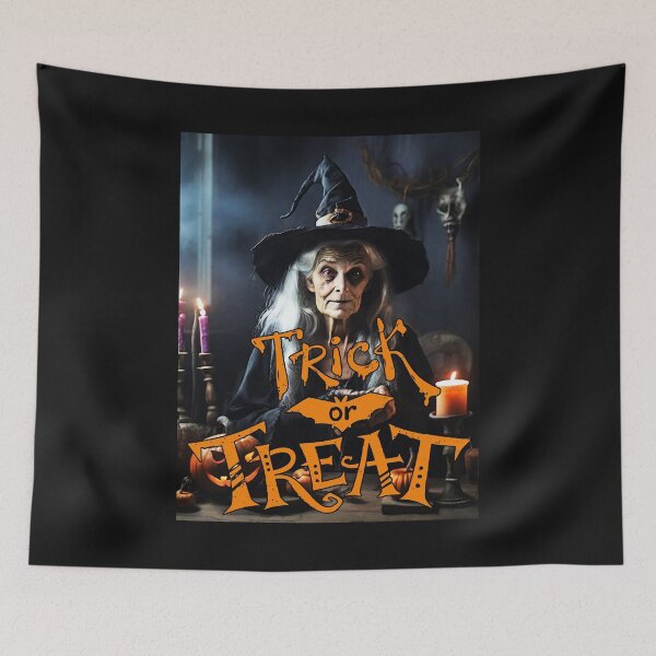 Item preview, Trick or Treat; Witch; Halloween; designed and sold by StickerApe.