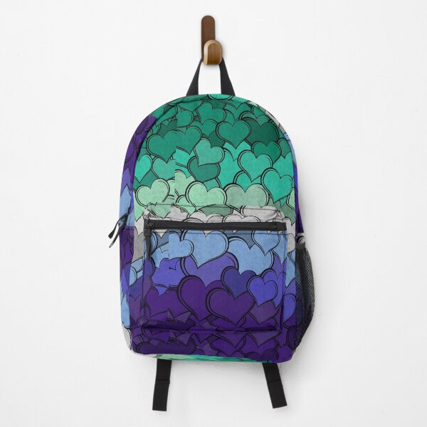 Item preview, Overlapping Hearts in the colors of the Gay Pride Flag designed and sold by LiveLoudGraphic.