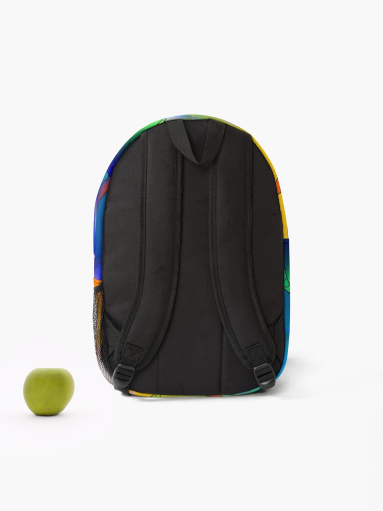 Thumbnail 2 of 3, Backpack, Abstract Background Backdrop Design designed and sold by DigitalChickHub.