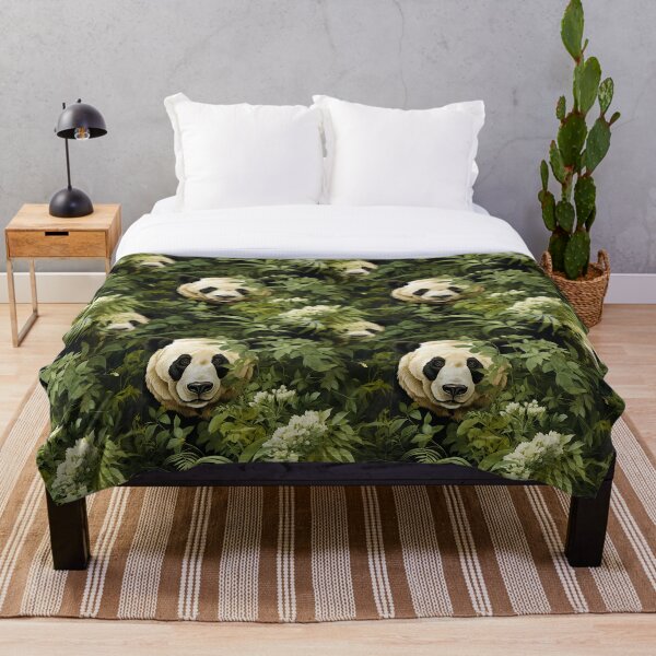 Item preview, Vintage Botanical Panda Forest Nature Print designed and sold by FoxTreeDesign.