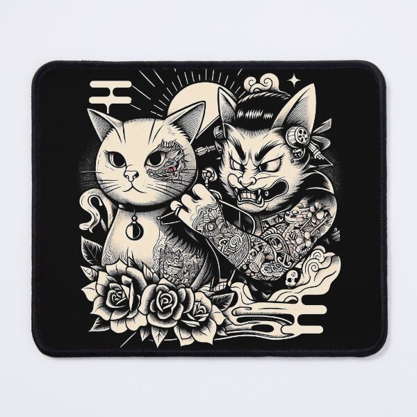 Item preview, Cat Tattooing Cat designed and sold by TheSamuraiCat.