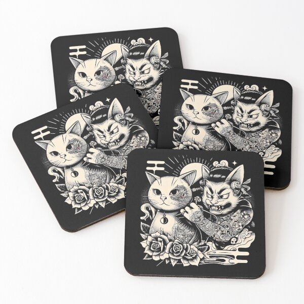 Item preview, Cat Tattooing Cat designed and sold by TheSamuraiCat.