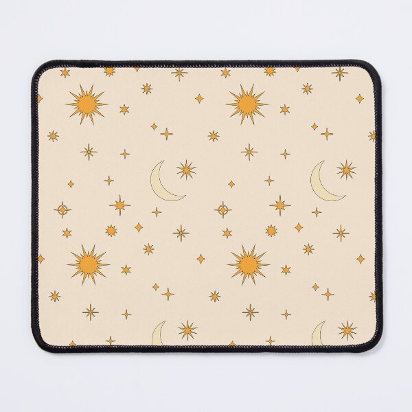 Item preview, Retro Celestial Pattern 01 - Cream designed and sold by Megs Lang.