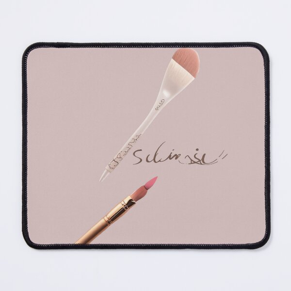 Item preview, Elegant script: A delicate, cursive soft color, paired  subtle makeup brush or lipstick icon. designed and sold by thima shop.