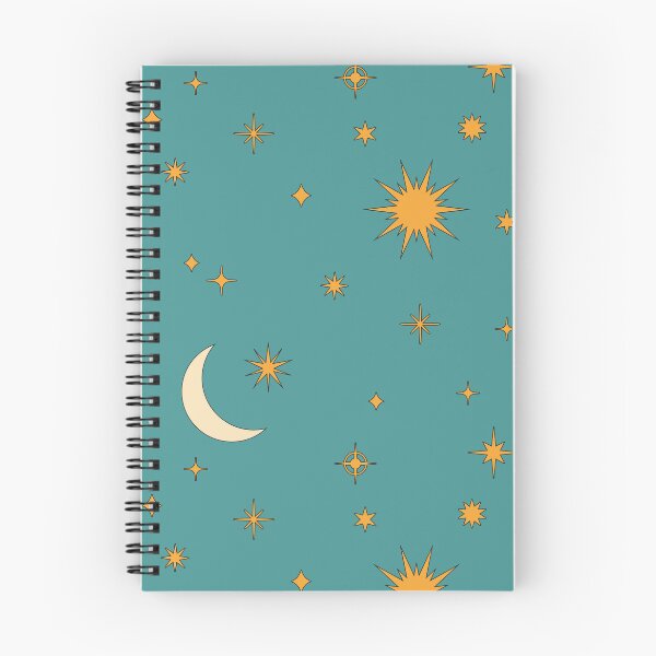 Item preview, Retro Celestial Pattern 01 - Turquoise designed and sold by Megs Lang.
